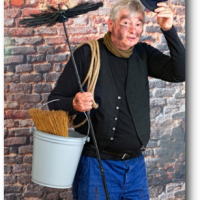 image of a chimney sweep tipping his hat to say hello
