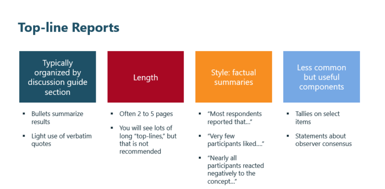 Effective Top-Line Reporting Tips | Research Rockstar